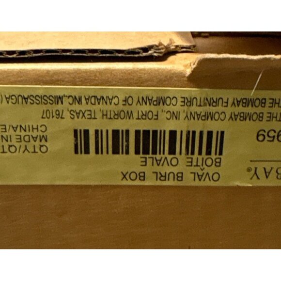 Bombay Wooden Locking Box Watch Jewelry Valet Classic New - Picture 12 of 13